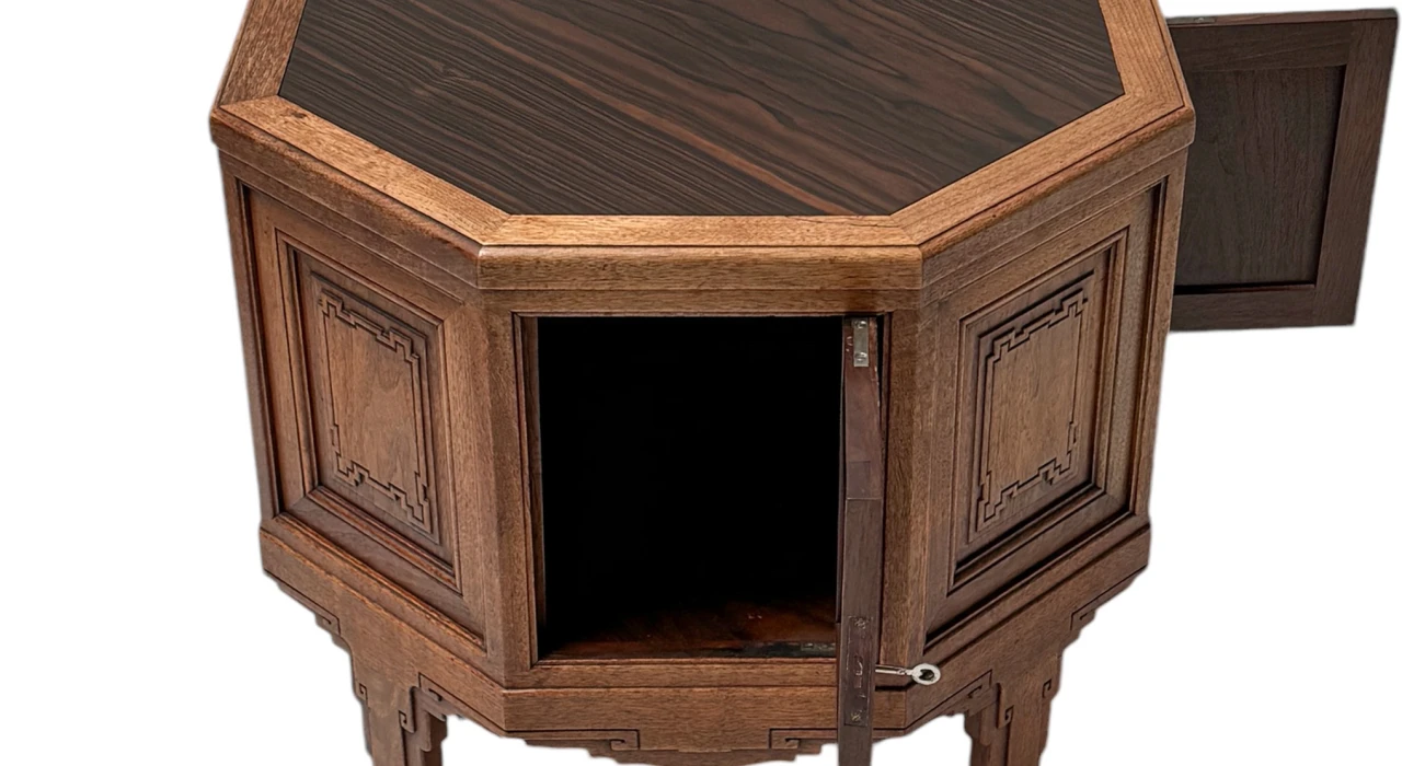 Art Deco Amsterdamse School Coffee Table or Cabinet by Napoleon Le Grand, 1920s